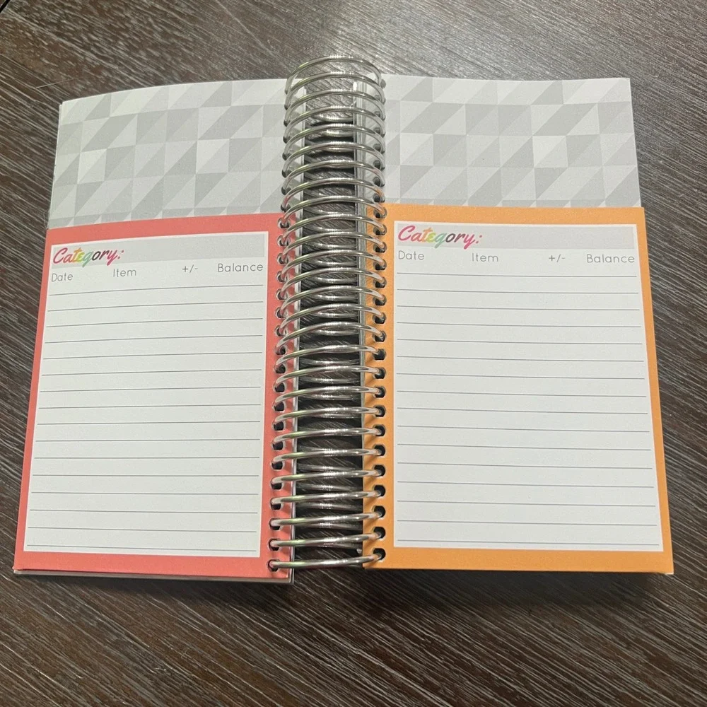Carrie Elle Spend Well Budget Tracker Spiral Notebook Envelope System Ledger
